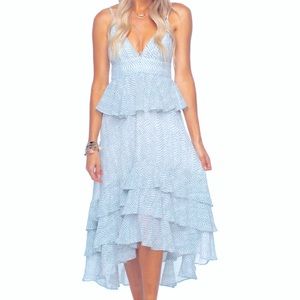 BUDDY LOVE || RUFFLED TIERED SLEEVELESS SUNDRESS